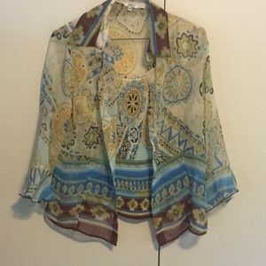 Nicola flowy top